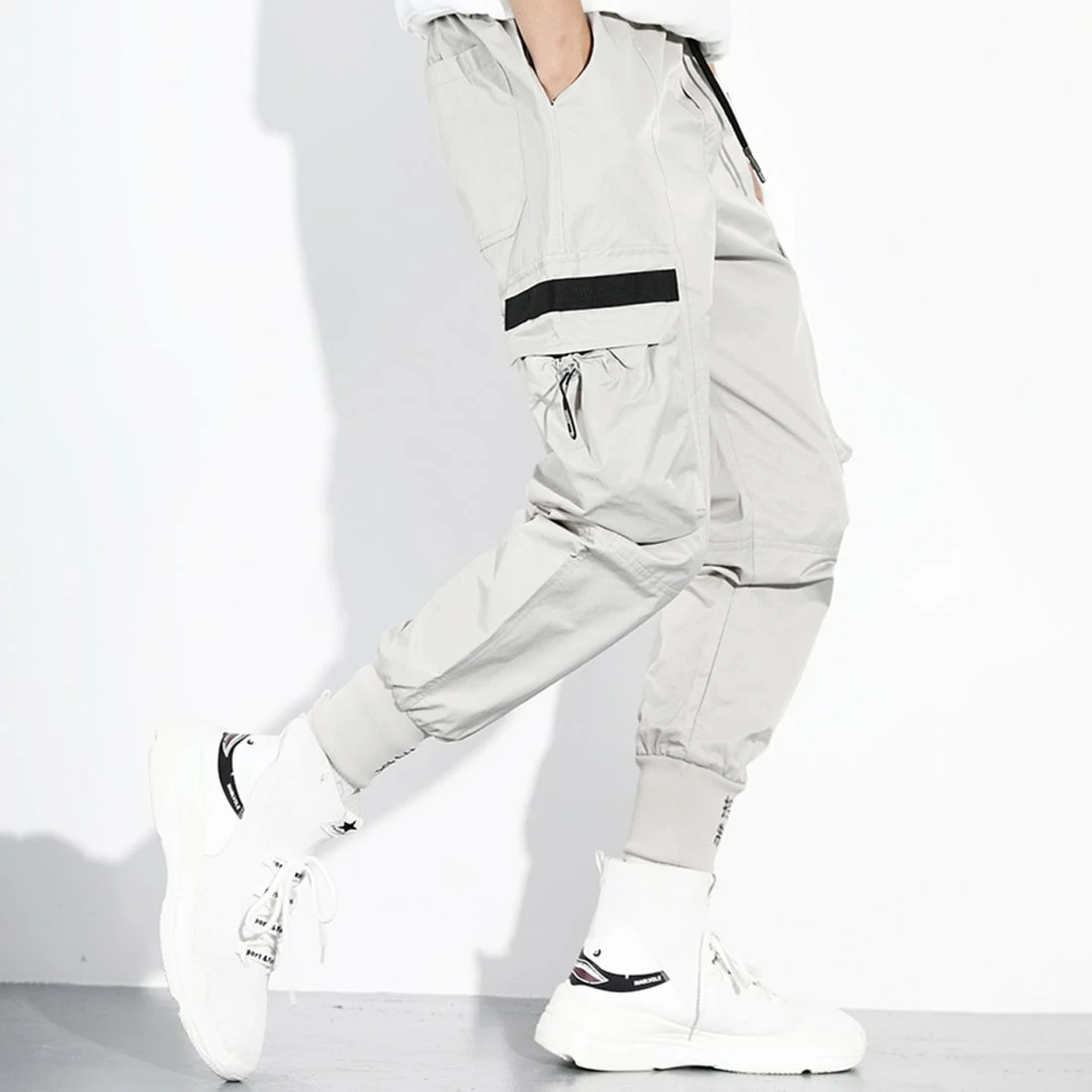 Acheter 🤩 Pantalon Cargo Regular Fit MK18171 Gris de KZR 🎁 4 Acheter 🤩 Pantalon Cargo Regular Fit MK18171 Gris de KZR 🎁 – Image 3