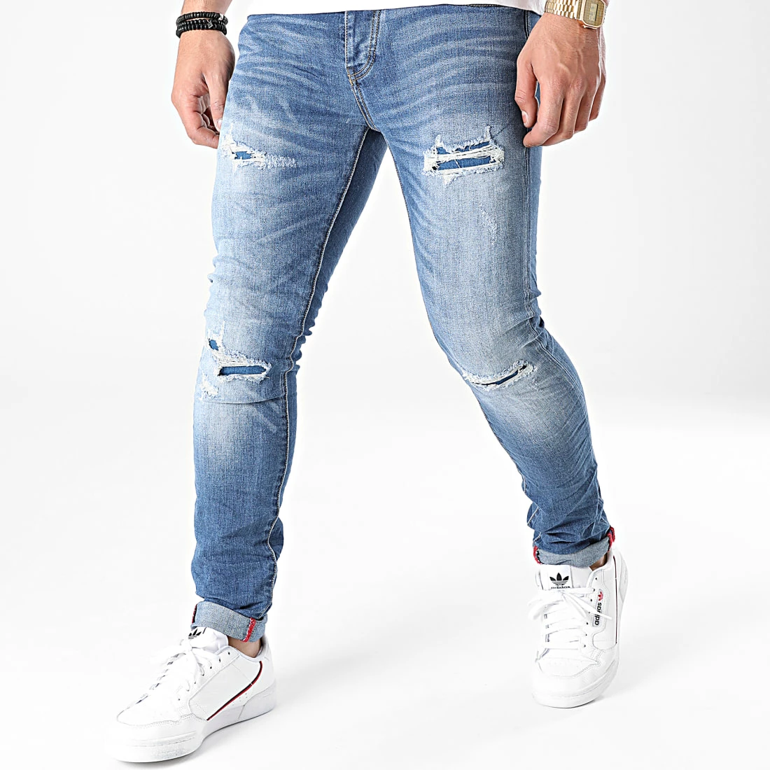 Top 10 ⌛ Jean Skinny 37709 Bleu Denim de KZR ✨ 3 Top 10 ⌛ Jean Skinny 37709 Bleu Denim de KZR ✨