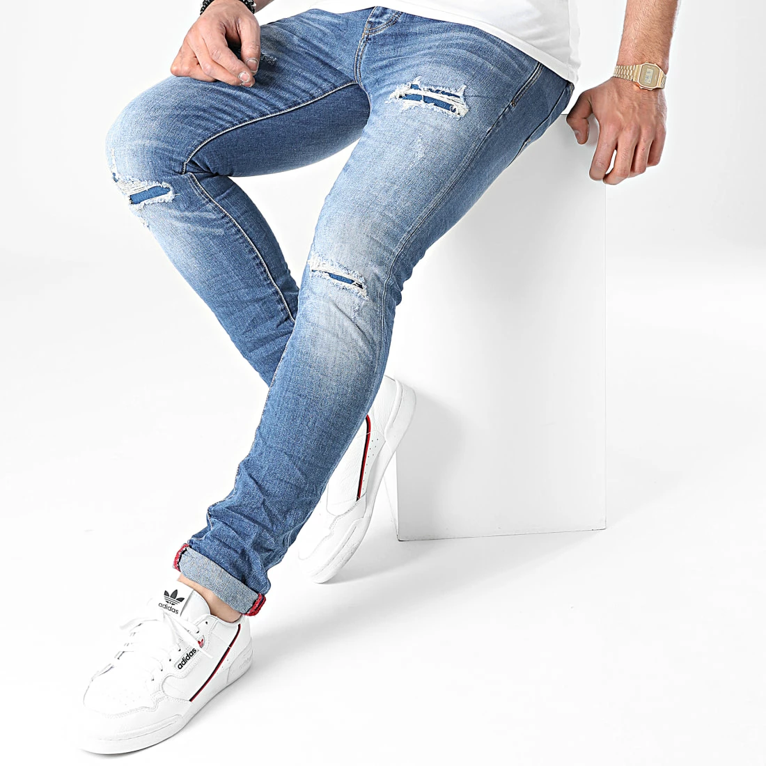 Top 10 ⌛ Jean Skinny 37709 Bleu Denim de KZR ✨ 5 Top 10 ⌛ Jean Skinny 37709 Bleu Denim de KZR ✨ – Image 3