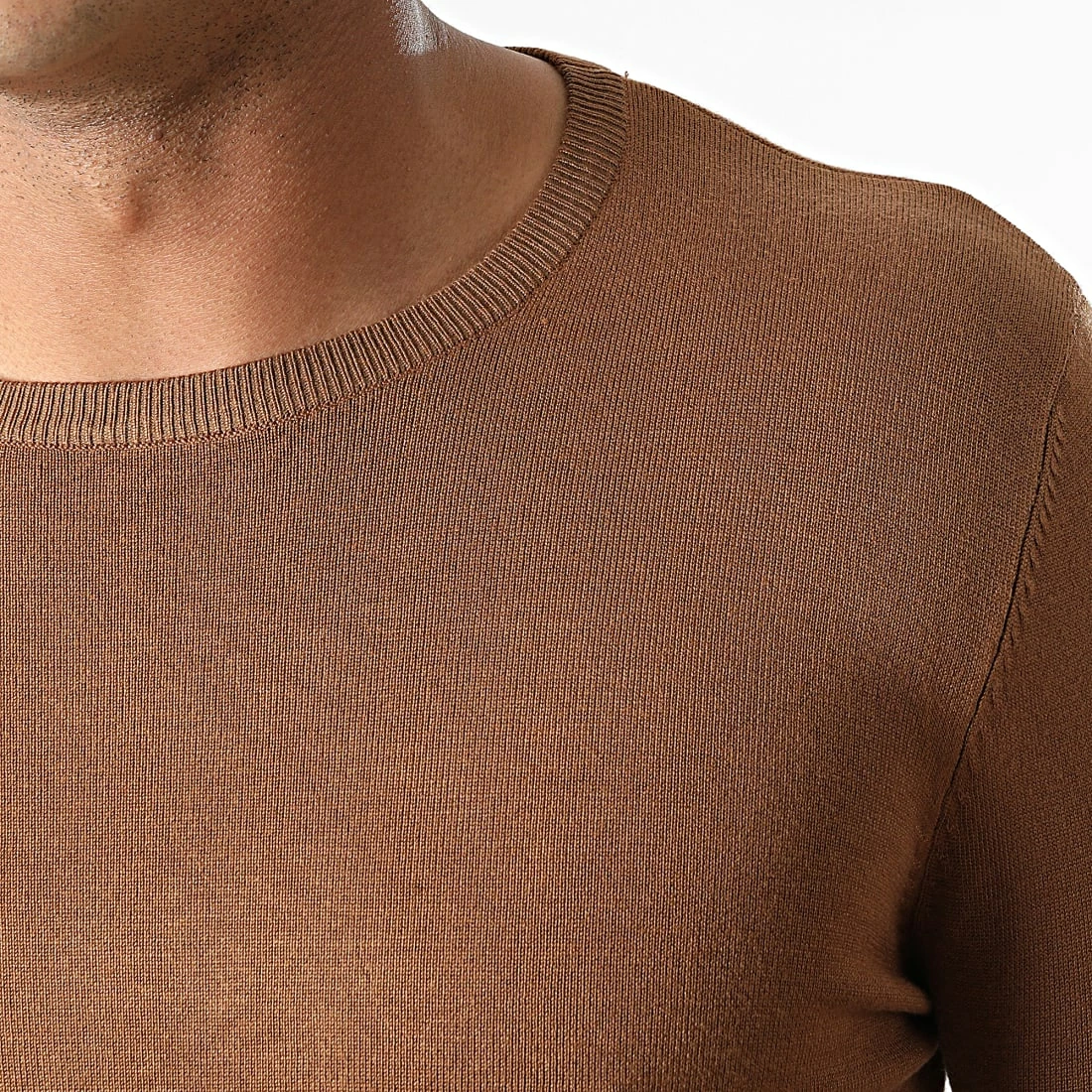 Offres 😀 Pull LD-69006 Marron de KZR 😍 4 Offres 😀 Pull LD-69006 Marron de KZR 😍 – Image 2