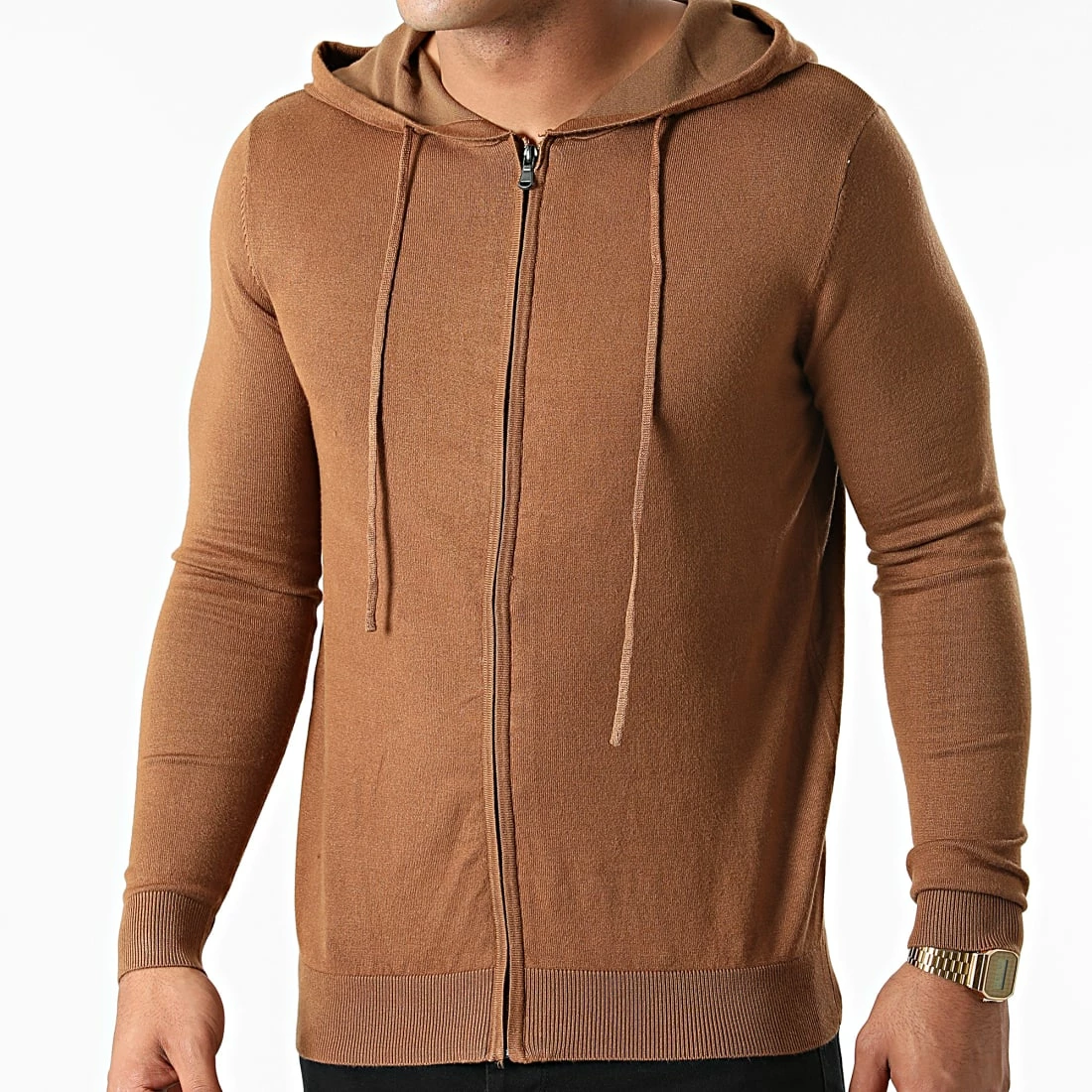 Coupon 🛒 Pull Capuche Zippé LD-69010 Marron de KZR ⌛ 3 Coupon 🛒 Pull Capuche Zippé LD-69010 Marron de KZR ⌛