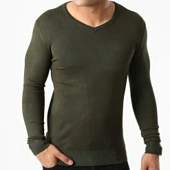 Offres 😍 Pull Col V LD-69007 Vert Foncé de KZR 🥰 8 Offres 😍 Pull Col V LD-69007 Vert Foncé de KZR 🥰 -KZR Soldes kzr 276646 LD 69007 6 20210730T144445 03