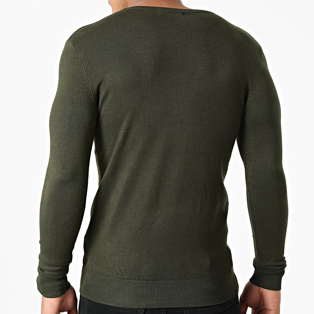 Offres 😍 Pull Col V LD-69007 Vert Foncé de KZR 🥰 6 Offres 😍 Pull Col V LD-69007 Vert Foncé de KZR 🥰 – Image 4