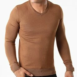 Sortie 👍 Pull Col V LD-69007 Marron de KZR 👏 8 Sortie 👍 Pull Col V LD-69007 Marron de KZR 👏 -KZR Soldes kzr 276654 LD 69007 10 20210730T144417 03