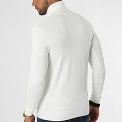 Nouveau ✔️ Pull Col Roulé LD-69008 Blanc de KZR 👍 -KZR Soldes kzr 282683 LD 69008 7 20210907T164220 04