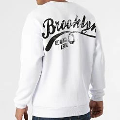 Top 10 🥰 Sweat Crewneck E-12107 Blanc de KZR ✔️ -KZR Soldes kzr 288807 E 12107 WHITE 20211020T135919 04