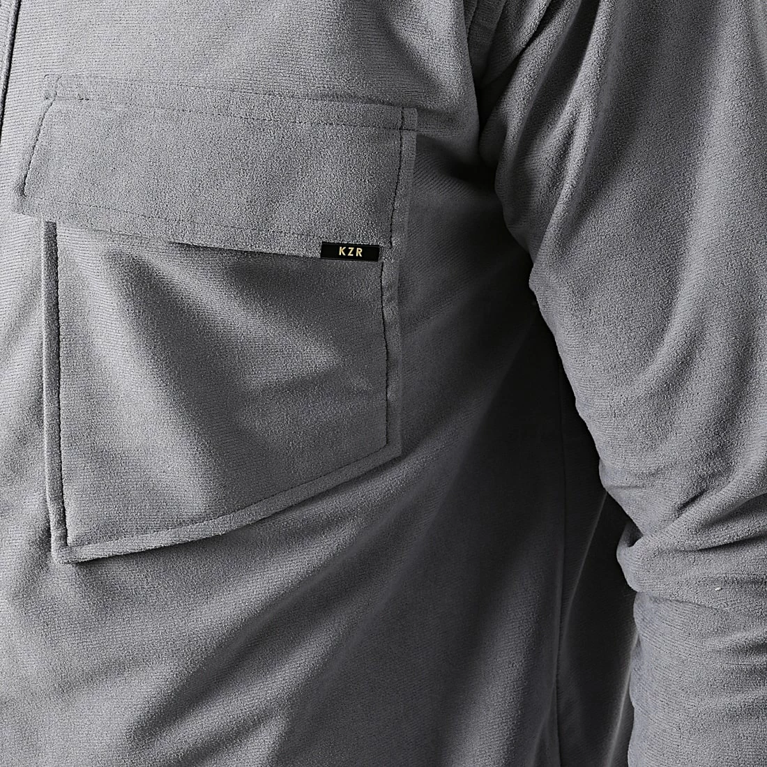 Top 10 😀 Surchemise 1715 Gris de KZR 😉 4 Top 10 😀 Surchemise 1715 Gris de KZR 😉 – Image 2