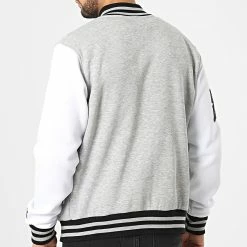 Top 10 ❤️ Veste Teddy Gris Chiné Blanc de KZR 🎉 -KZR Soldes kzr 295014 TEDDY GREY 20211214T161124 04