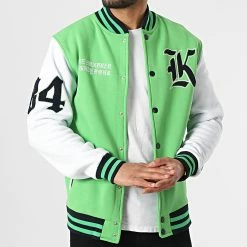 Le moins cher 🛒 Veste Teddy Vert de KZR ✨ -KZR Soldes kzr 295023 TEDDY GREEN 20211214T155346 03