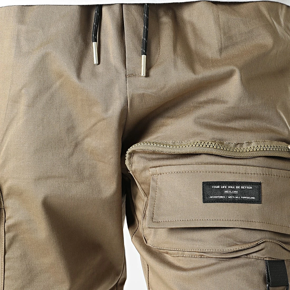 Nouveau 💯 Pantalon Cargo MK21002 Camel de KZR ⭐ 4 Nouveau 💯 Pantalon Cargo MK21002 Camel de KZR ⭐ – Image 2