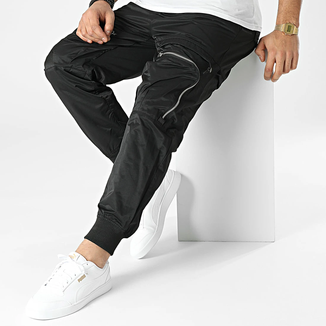 Remise đ„ Pantalon Cargo MK21001 Noir de KZR â 5 Remise đ„ Pantalon Cargo MK21001 Noir de KZR â â Image 3