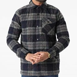 Offres ❤️ Surchemise 101202 Bleu Marine de KZR 👍 -KZR Soldes kzr 296956 J 101202 NAVY BLUE 20220112T111017 03