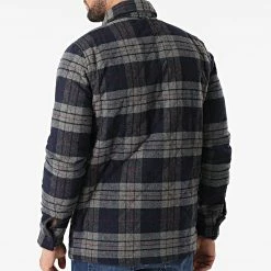 Offres ❤️ Surchemise 101202 Bleu Marine de KZR 👍 -KZR Soldes kzr 296956 J 101202 NAVY BLUE 20220112T111018 04