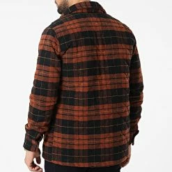 Promo 🌟 Surchemise 101202 Marron de KZR ✨ -KZR Soldes kzr 296957 J 101202 TILE RED 20220106T155320 04