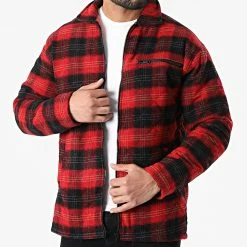 Tout neuf ⭐ Surchemise 101400 Carreaux Rouge Noir de KZR 🌟