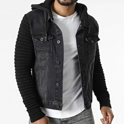 Remise ✔️ Veste Jean J-5240 Noir de KZR 🥰 8 Remise ✔️ Veste Jean J-5240 Noir de KZR 🥰 -KZR Soldes kzr 297208 J 5240 BLACK 20220106T162843 03
