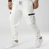 Vente flash 👏 Jogger Pant Regular Fit 18171 Blanc de KZR ❤️ -KZR Soldes kzr 298763 MK 18171 BLANCHE 20220124T161342 01