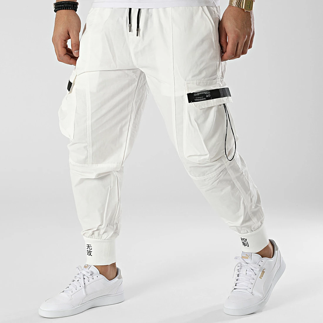 Vente flash 👏 Jogger Pant Regular Fit 18171 Blanc de KZR ❤️ 3 Vente flash 👏 Jogger Pant Regular Fit 18171 Blanc de KZR ❤️