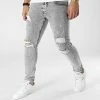 Le moins cher ❤️ Jean Skinny P22-005 Gris de KZR ⭐ -KZR Soldes kzr 300499 P22 005 GREY 20220131T142452 01