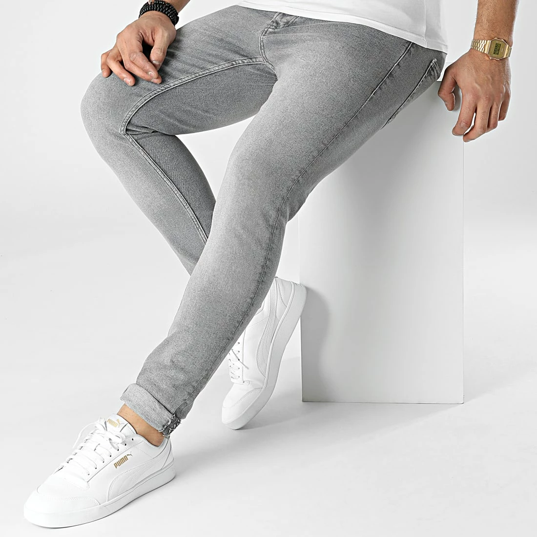 Bon marché 🛒 Jean Skinny P22-007 Gris de KZR ⌛ 5 Bon marché 🛒 Jean Skinny P22-007 Gris de KZR ⌛ – Image 3