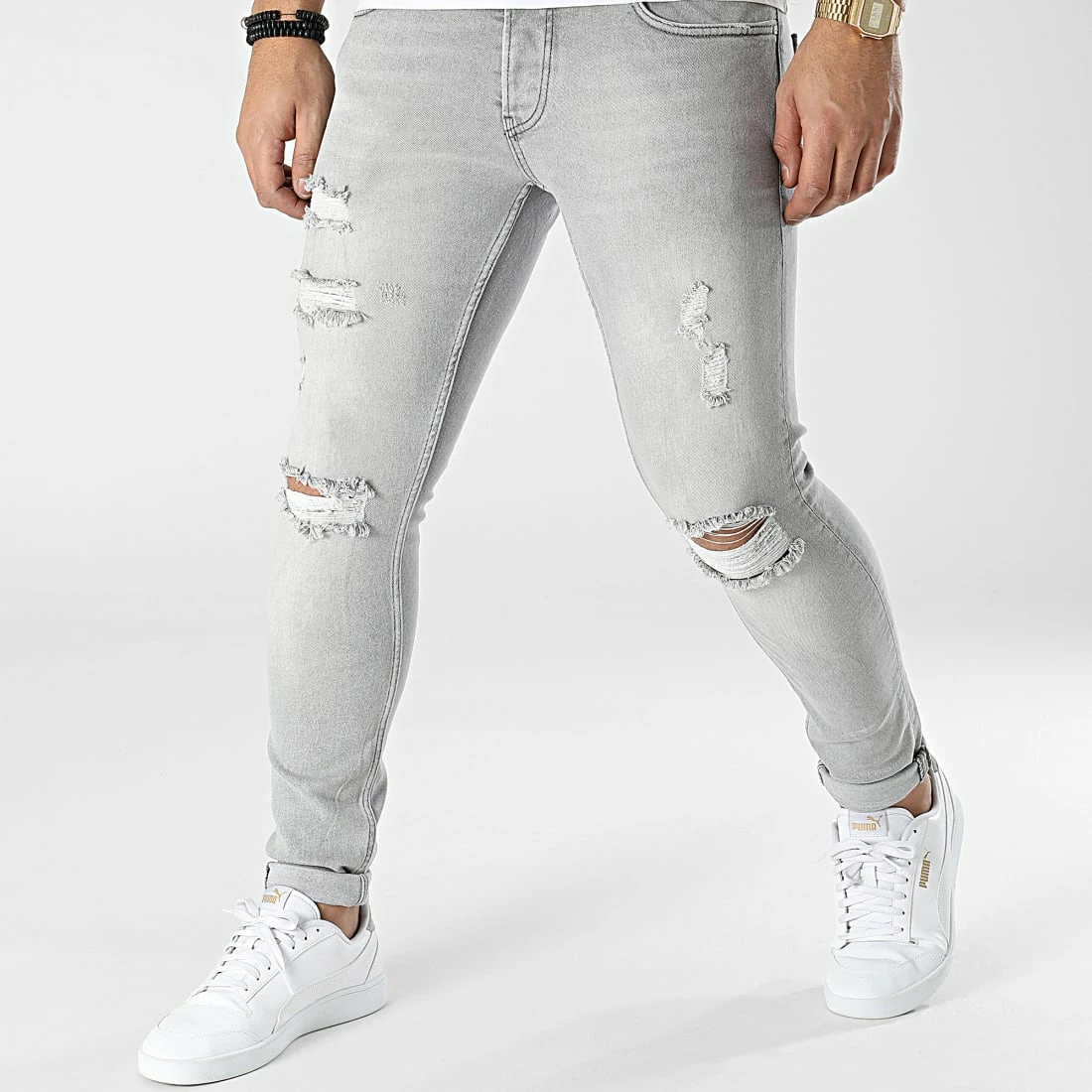 Vente flash 😀 Jean Skinny P22-004 Gris de KZR 😍 3 Vente flash 😀 Jean Skinny P22-004 Gris de KZR 😍