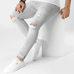 Vente flash 😀 Jean Skinny P22-004 Gris de KZR 😍 8 Vente flash 😀 Jean Skinny P22-004 Gris de KZR 😍 -KZR Soldes kzr 300504 P22 004 GREY 20220131T140816 03