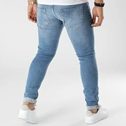 De gros 🤩 Jean Skinny P22-010 Bleu Denim de KZR ❤️ -KZR Soldes kzr 300521 P22 010 BLUE 20220131T135918 04