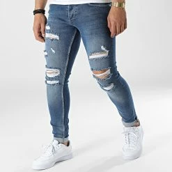 Sortie 🔥 Jean Skinny P22-010 Bleu Denim de KZR 🤩