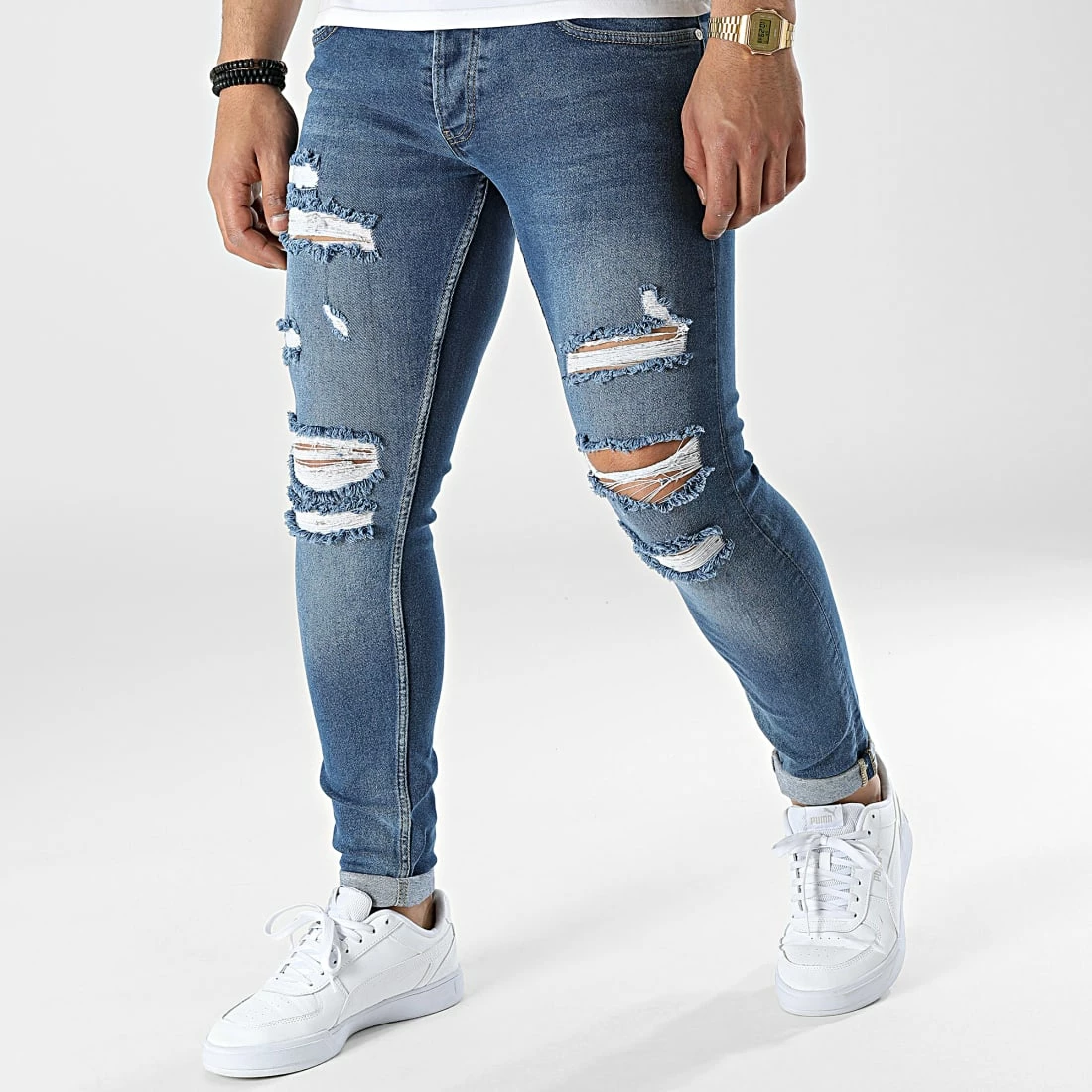 Sortie 🔥 Jean Skinny P22-010 Bleu Denim de KZR 🤩 3 Sortie 🔥 Jean Skinny P22-010 Bleu Denim de KZR 🤩