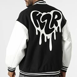 De gros 🤩 Veste Teddy MK21010 Noir Blanc de KZR ⌛ 9 De gros 🤩 Veste Teddy MK21010 Noir Blanc de KZR ⌛ -KZR Soldes kzr 312704 MK21010 BLACK 20220407T160420 04