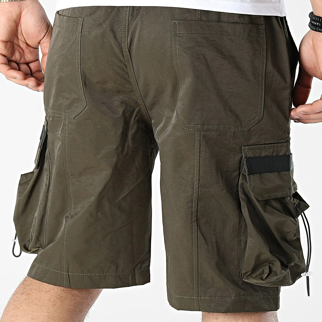 Sortie ⭐ Short Cargo 18210 Vert Kaki de KZR 👍 5 Sortie ⭐ Short Cargo 18210 Vert Kaki de KZR 👍 – Image 4