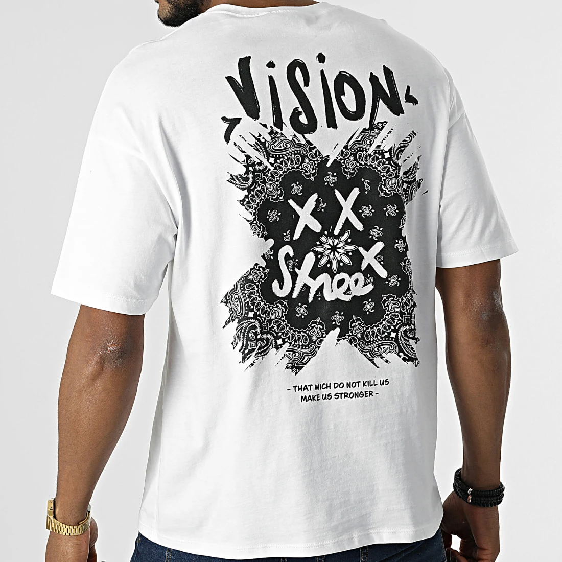 Offres 🧨 Tee 👕 Shirt C5503 Blanc de KZR ✨ 3 Offres 🧨 Tee 👕 Shirt C5503 Blanc de KZR ✨