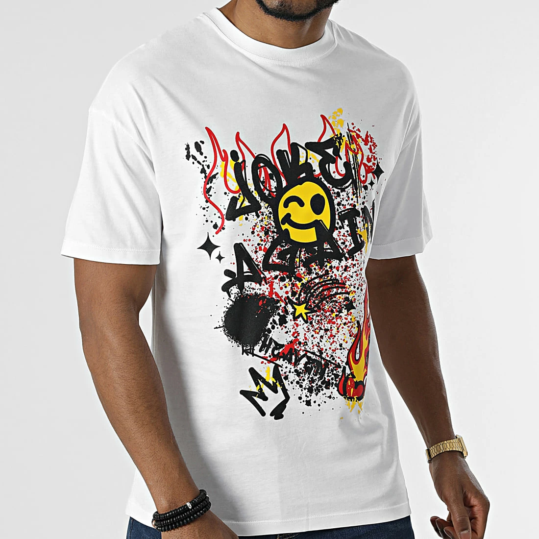 Sortie 🔥 Tee 👚 Shirt C5581 Blanc de KZR 🥰 5 Sortie 🔥 Tee 👚 Shirt C5581 Blanc de KZR 🥰 – Image 3