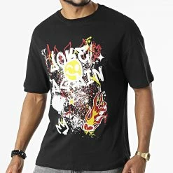 Bon marché 🌟 Tee 👚 Shirt C5581 Noir de KZR 🧨