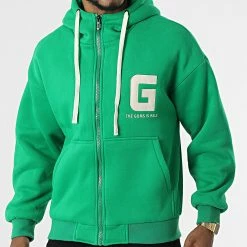 Vente flash 🔥 Veste Zippée Capuche MK21011 Vert de KZR 😍