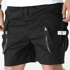 Le moins cher 😀 Short Cargo MK21009 Noir de KZR 💯