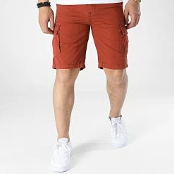 Meilleure affaire ✨ Short Cargo KD67099 Rouge Brique de KZR 😀 -KZR Soldes kzr 313487 KD67099 RED 20220408T161602 03