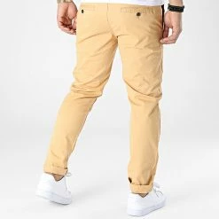 Offres 😉 Pantalon Chino KD67088 Beige de KZR ✔️ -KZR Soldes kzr 313516 KD67088 1 BEIGE 20220408T160905 04