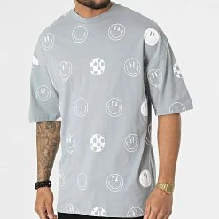 Meilleur prix 😀 Tee 👕 Shirt O-82010 Gris de KZR 🎁