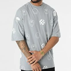 Meilleur prix 😀 Tee 👕 Shirt O-82010 Gris de KZR 🎁 -KZR Soldes kzr 314401 O 82010 GRAY 20220415T141216 03