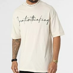 Grosses soldes ✨ Tee 👕 Shirt O-82008 Beige de KZR 😍