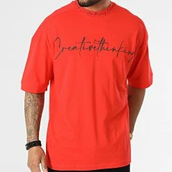 De gros ✨ Tee 👚 Shirt O-82008 Rouge de KZR ✔️ -KZR Soldes kzr 314411 O 82008 FIESTA RED 20220415T141740 03