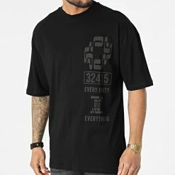 Coupon 🛒 Tee 👕 Shirt O-82007 Noir de KZR 🎁
