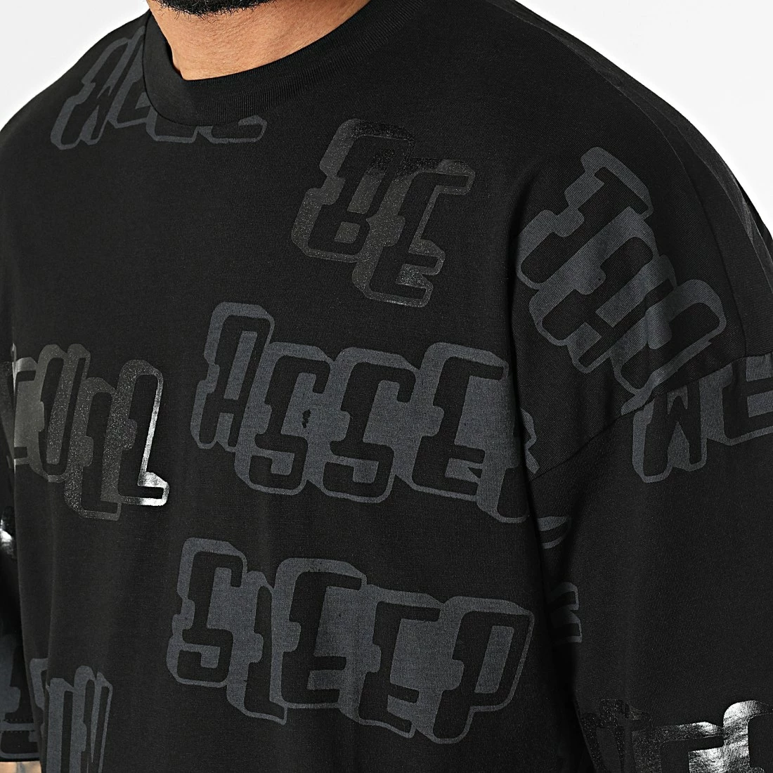 Grosses soldes 😍 Tee 👕 Shirt O-82006 Noir de KZR 😉 4 Grosses soldes 😍 Tee 👕 Shirt O-82006 Noir de KZR 😉 – Image 2