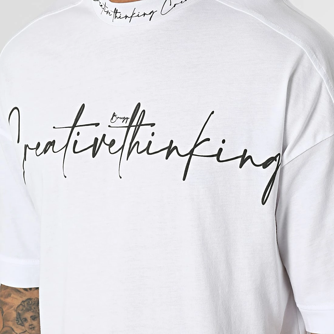 Vente flash 😀 Tee 👕 Shirt O-82008 Blanc de KZR ⌛ 4 Vente flash 😀 Tee 👕 Shirt O-82008 Blanc de KZR ⌛ – Image 2