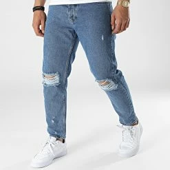 Bon marché ⭐ Jean Relaxed B322 Bleu Denim de KZR 👏