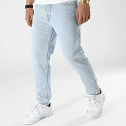 Vente flash 🛒 Jean Relaxed B322 Bleu Wash de KZR 👏