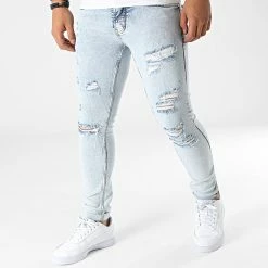 Sortie ❤️ Jean Skinny P22-022 Bleu Wash de KZR 🔔