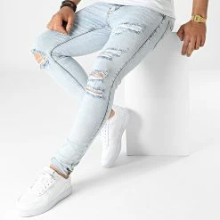 Sortie ❤️ Jean Skinny P22-022 Bleu Wash de KZR 🔔 8 Sortie ❤️ Jean Skinny P22-022 Bleu Wash de KZR 🔔 -KZR Soldes kzr 322133 P22 022 BLUE 20220603T141621 03