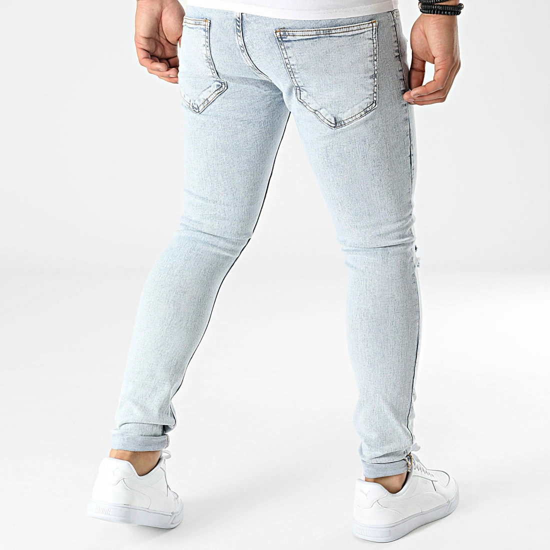 Sortie ❤️ Jean Skinny P22-022 Bleu Wash de KZR 🔔 6 Sortie ❤️ Jean Skinny P22-022 Bleu Wash de KZR 🔔 – Image 4